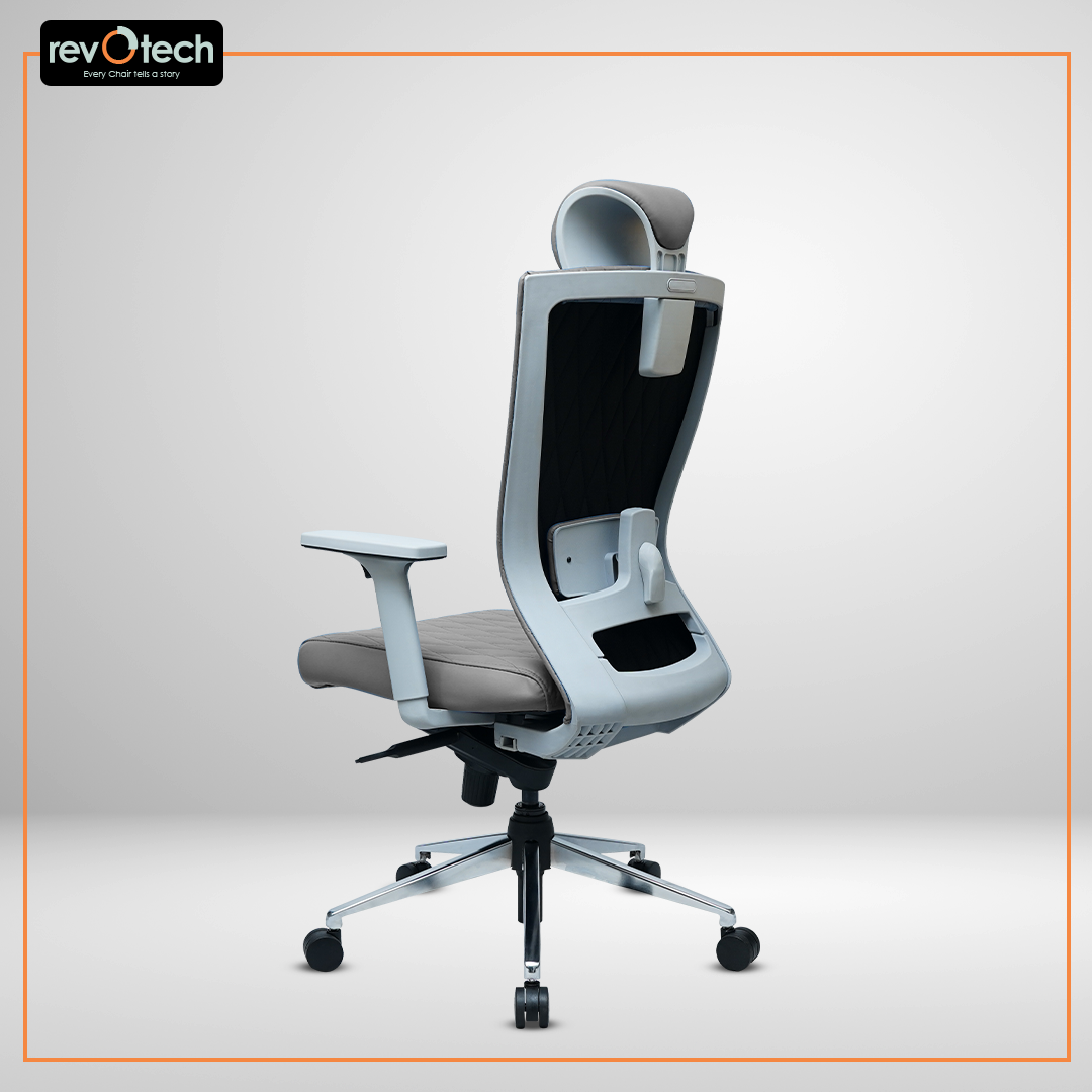 Prominent Full-Cushion Beige Office Chair