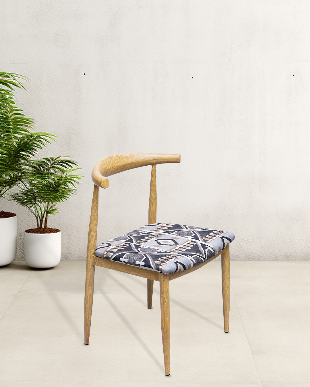 Timeless Vintage Grey Cafeteria Chair