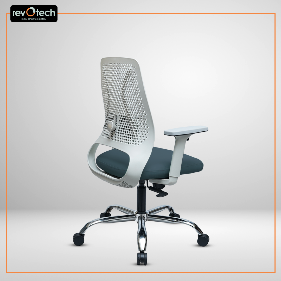 Beehive Mid-Back Office Chair Grey