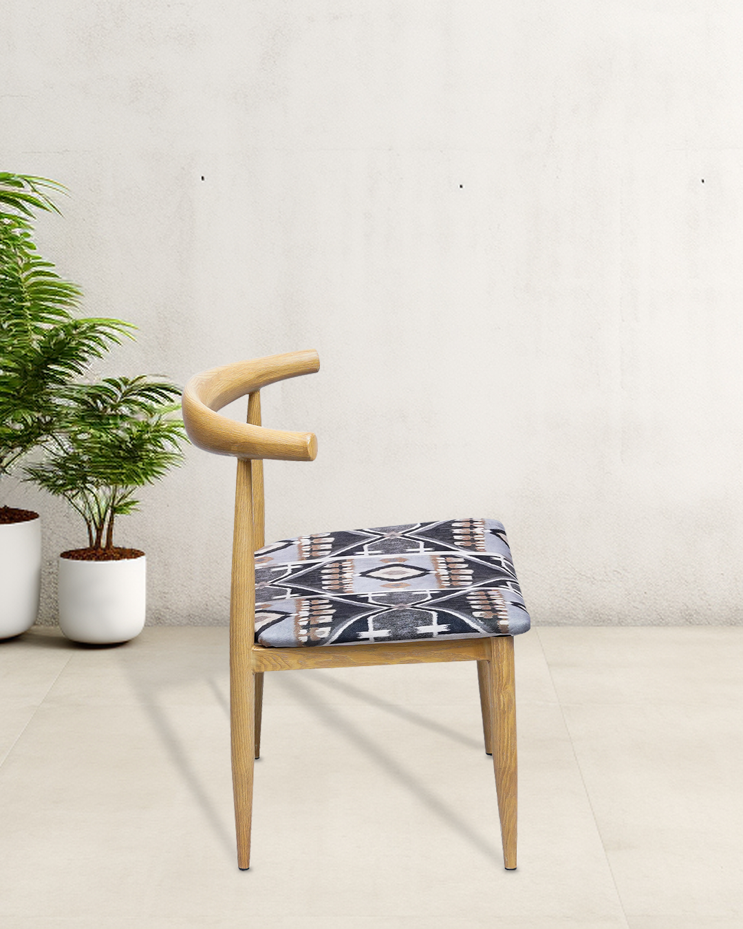 Timeless Vintage Grey Cafeteria Chair