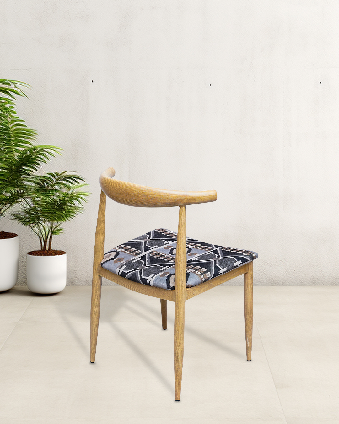 Timeless Vintage Grey Cafeteria Chair