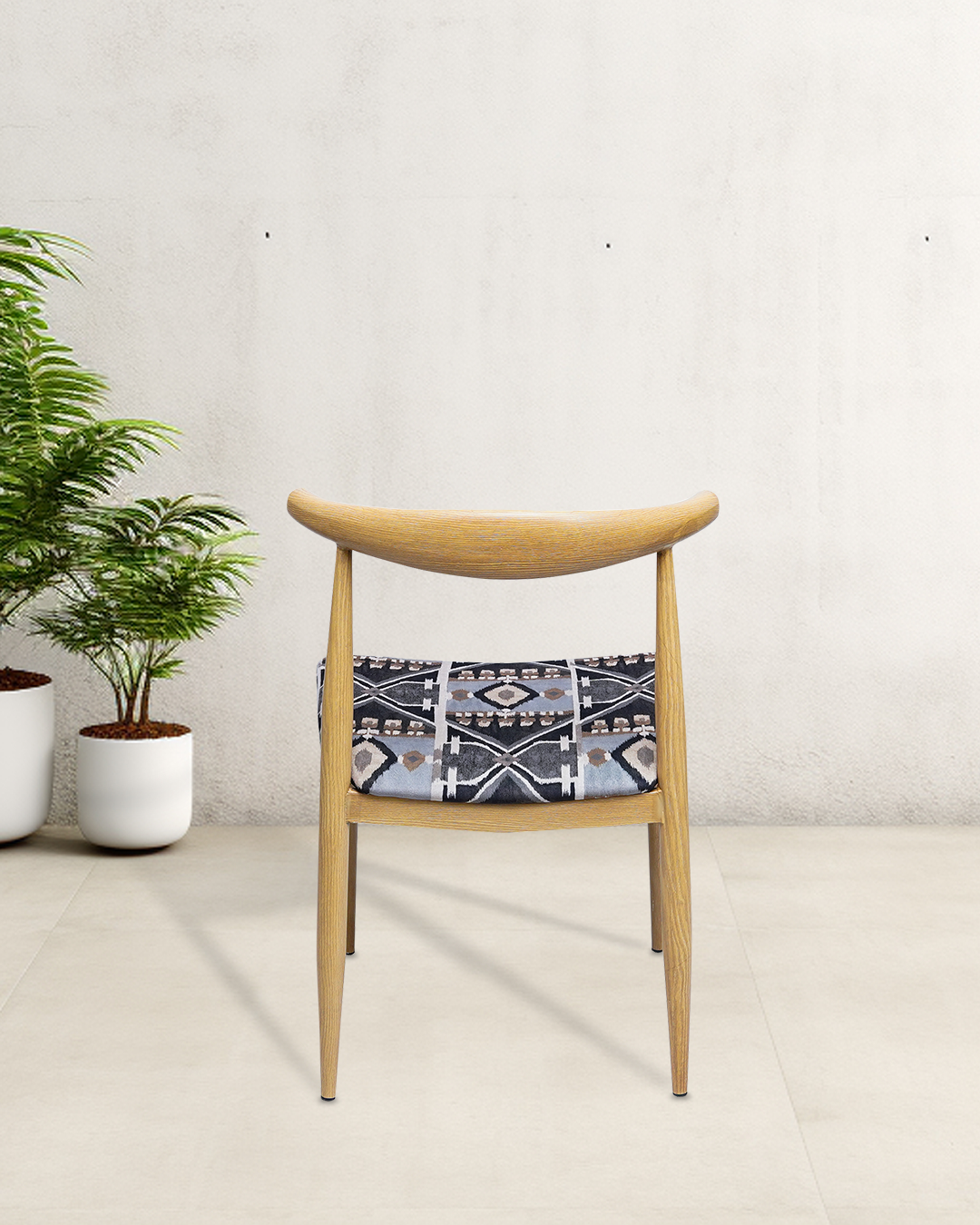 Timeless Vintage Grey Cafeteria Chair