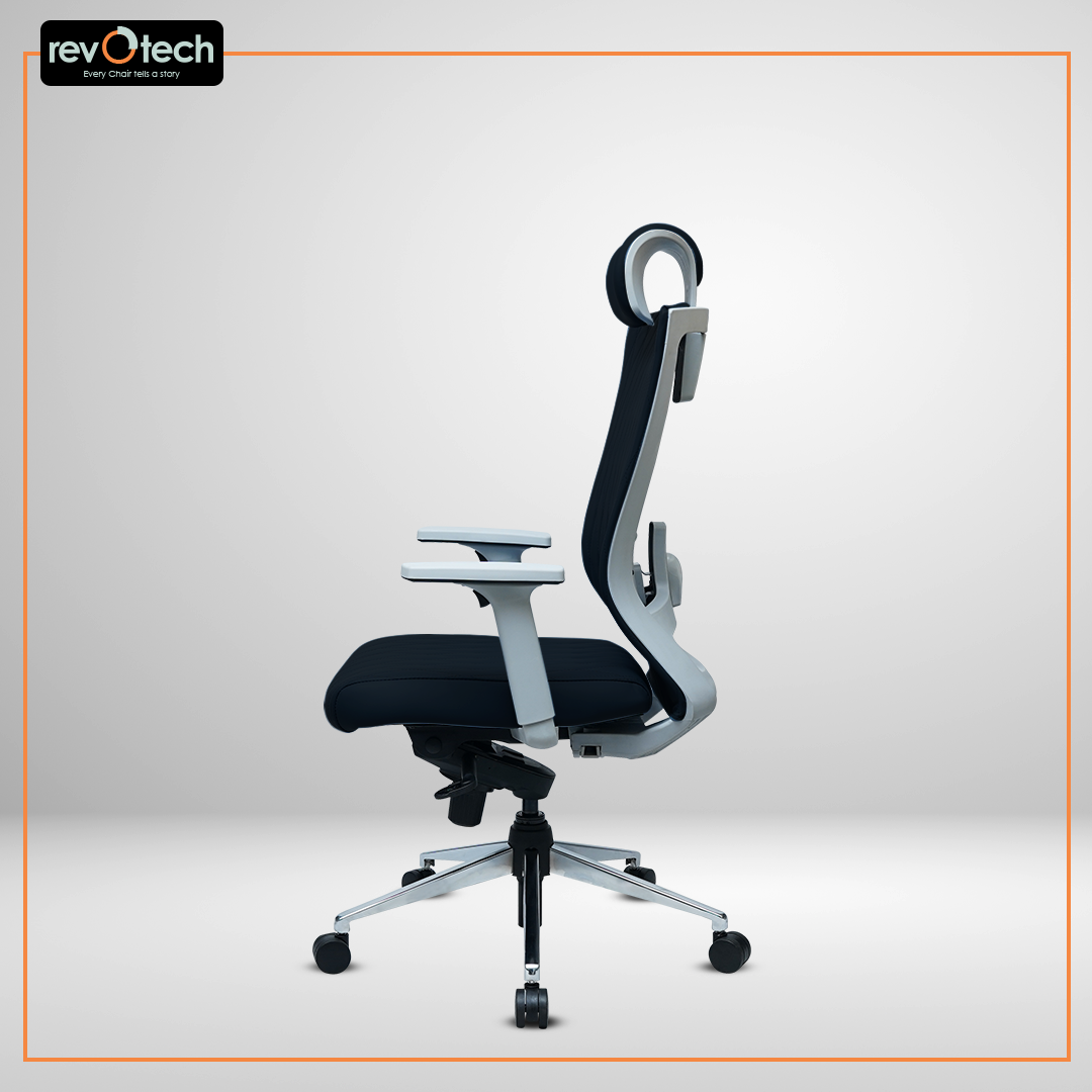 Prominent Full-Cushion Black Office Chair