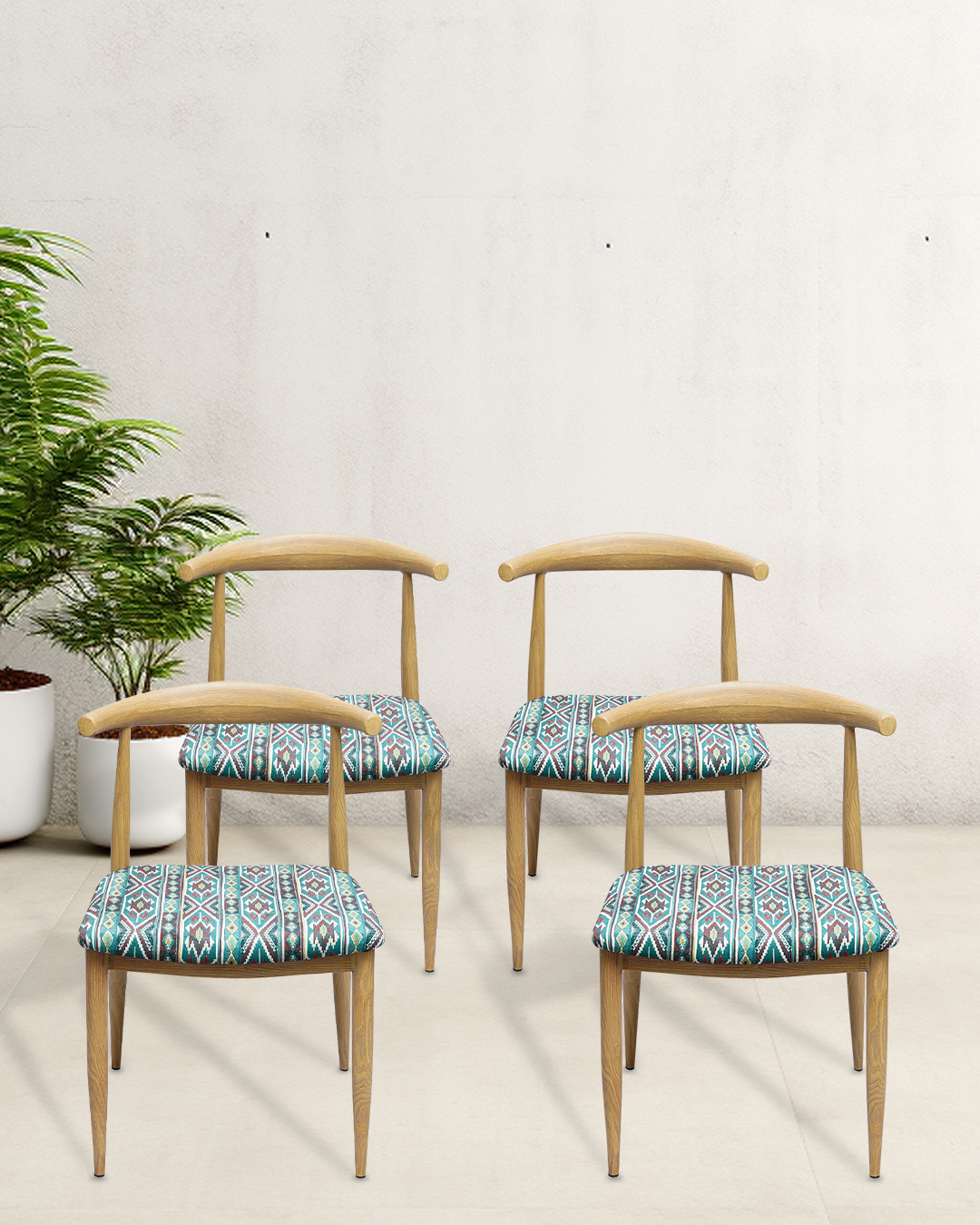 Timeless Vintage Peacock - Set of 4