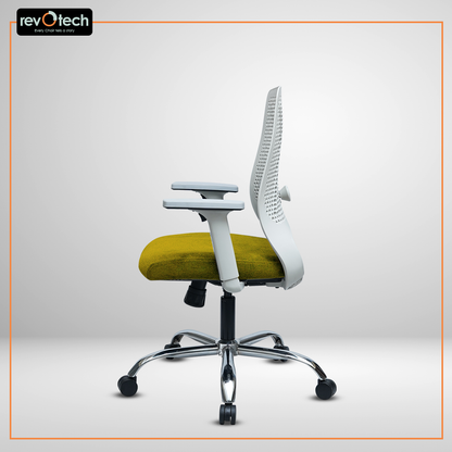 Beehive Spill-Proof Office Chair Mustard